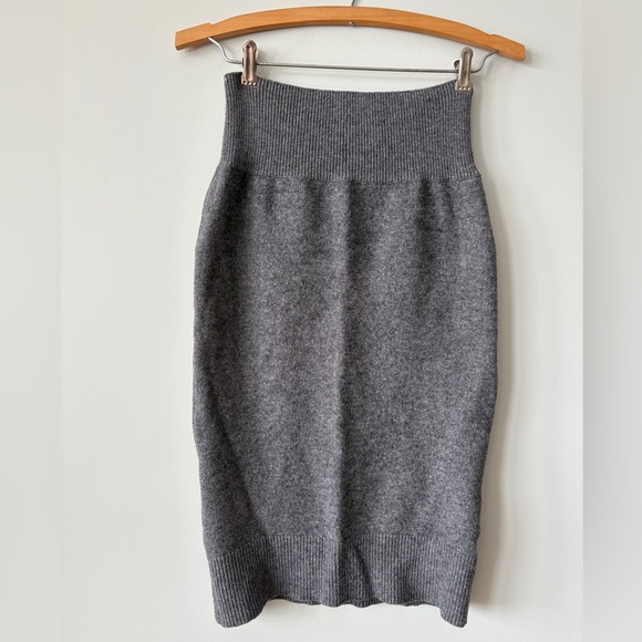 The Reset Dresses & Skirts - Gray Knit Pencil Skirt